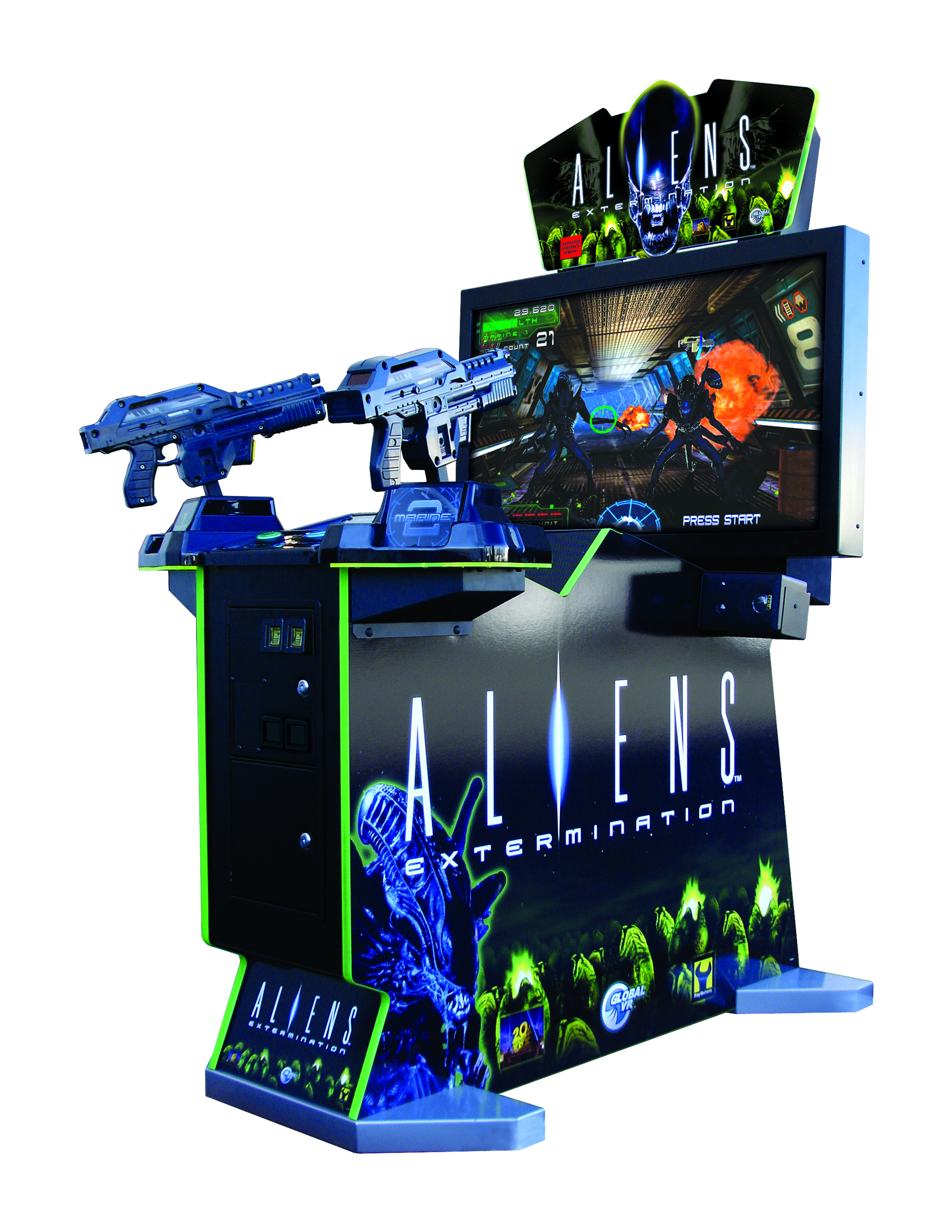 ALIENS EXTERMINATION Upright Arcade Mach